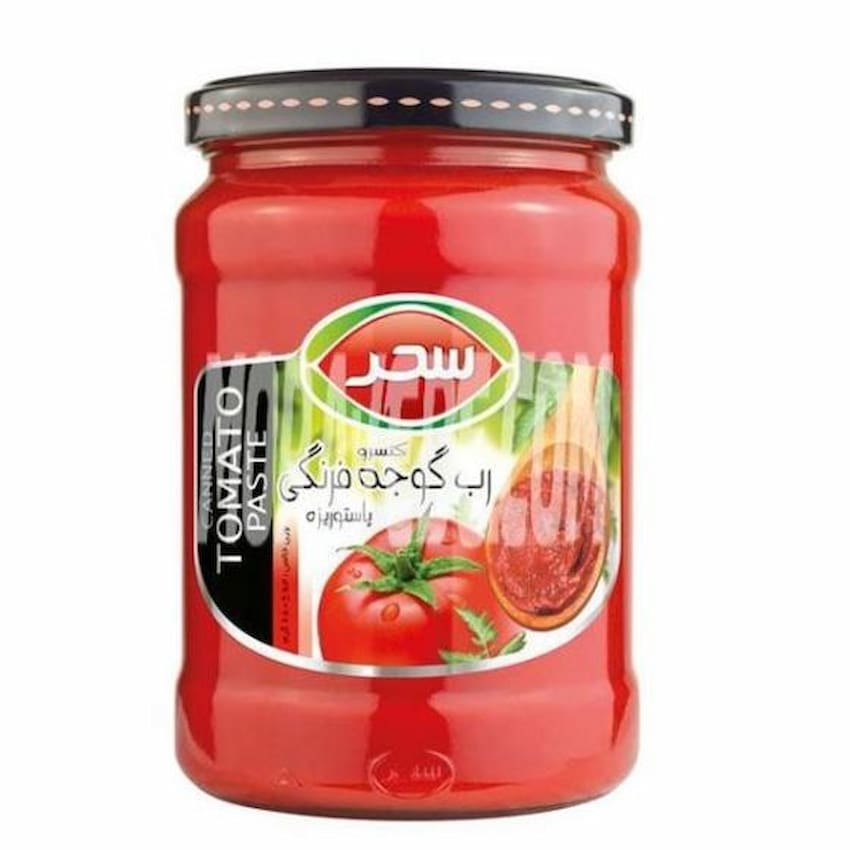 رب گوجه فرنگی سحر 1.550 کیلوگرم با غلظت مناسب و طعم دلپذیر